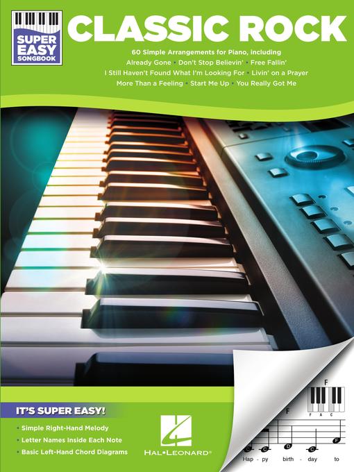 Cover image for Classic Rock--Super Easy Piano Songbook